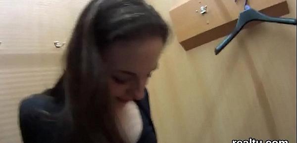  Enchanting czech teen gets seduced in the supermarket and banged in pov